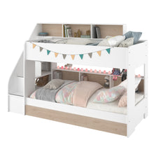 Cargar imagen en el visor de la galería, Camarote BIBLIO 90x200cms. 2 camas + cama auxiliar.