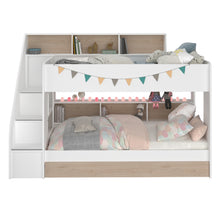 Cargar imagen en el visor de la galería, Camarote BIBLIO 90x200cms. 2 camas + cama auxiliar.