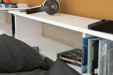 Cargar imagen en el visor de la galería, Cama SLEEP 90x200cms. + cama auxiliar blanco/oak.