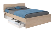 Cargar imagen en el visor de la galería, Cama BRIDGE full oak + cajones.