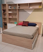 Cargar imagen en el visor de la galería, Cama BRIDGE full oak + cajones.