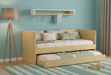 Cargar imagen en el visor de la galería, Cama NINO 90x190cms. nido + auxiliar natural