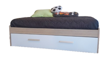Cargar imagen en el visor de la galería, Cama ECO twin + cama auxiliar color rovere