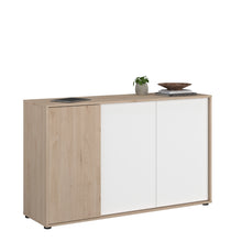 Cargar imagen en el visor de la galería, Coming SOON!! Bufet aparador EWEN 110x40x83cm. oak/blanco