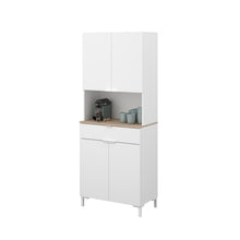 Cargar imagen en el visor de la galería, Coming SOON!! Modulo FUJI multiuso 1 cajon 4 puertas 72X40X186cm. oak/blanco