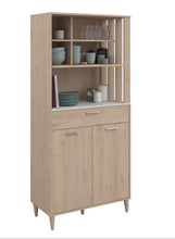 Cargar imagen en el visor de la galería, Coming SOON!! Modulo GALA multiuso 1 cajon 2 puertas 83X41X182cm. oak