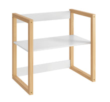 Cargar imagen en el visor de la galería, Escritorio evolutivo ZOE 80x50x75cms. blanco/madera natural