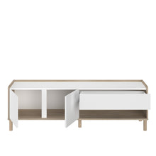 Cargar imagen en el visor de la galería, Coming SOON!! Modulo TV MORPHOS 2 puertas + 1 cajon 150X40X47cm. oak/blanco