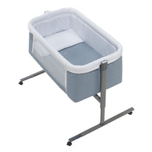 Cargar imagen en el visor de la galería, Mini Cuna colecho NEAR aluminio + texil azul