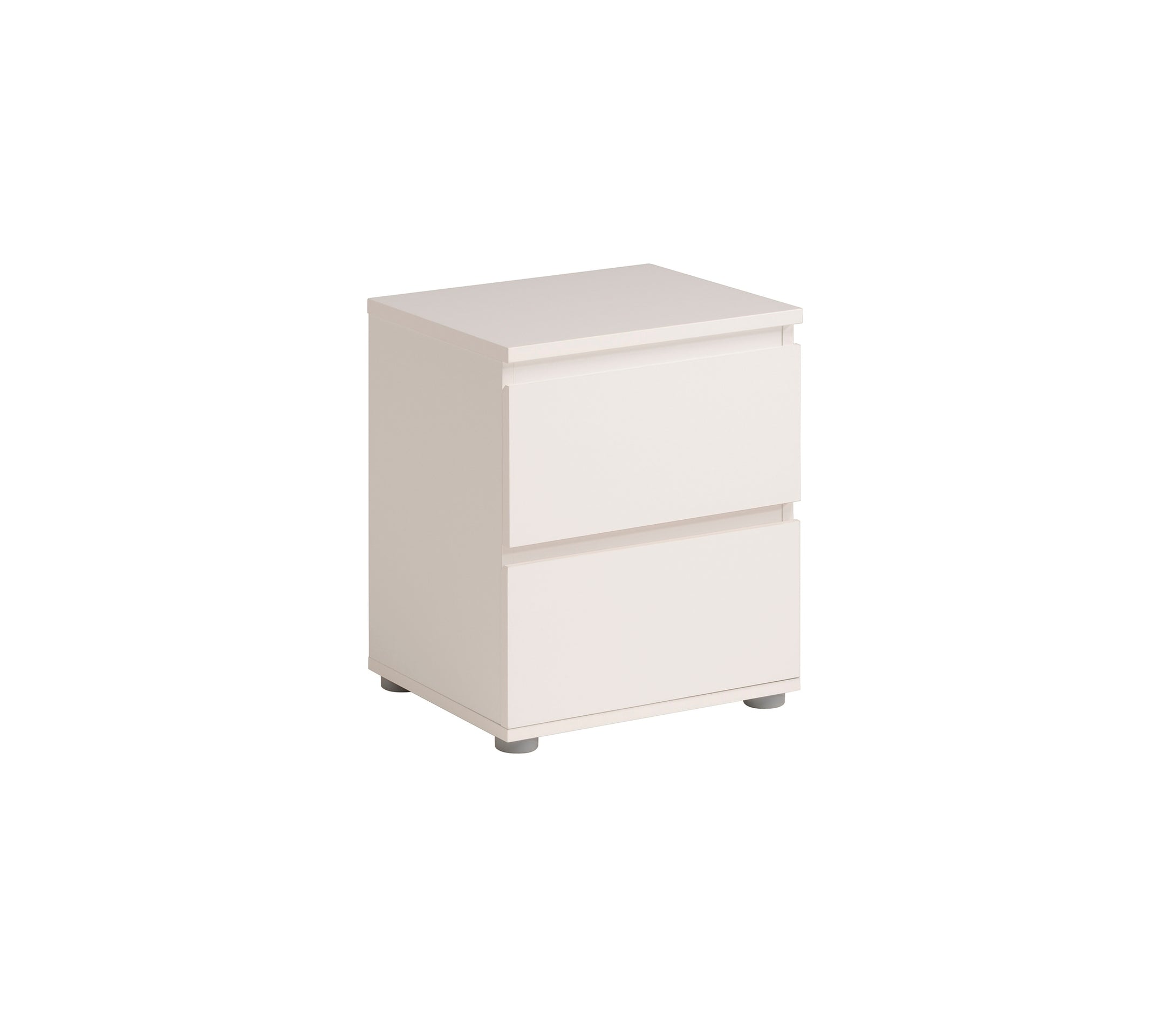 Mesa noche NEO 2 cajones blanca