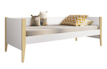 Cargar imagen en el visor de la galería, Cama NOAH 90x190cms. Blanco/madera pino
