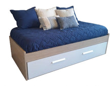 Cargar imagen en el visor de la galería, Cama ECO twin + cama auxiliar color rovere
