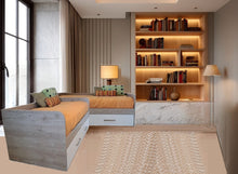 Cargar imagen en el visor de la galería, Camas NIDO twin en L + aux. + 1 cajón. Bajo Pedido
