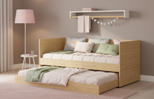 Cargar imagen en el visor de la galería, Cama NINO 90x190cms. nido + auxiliar natural
