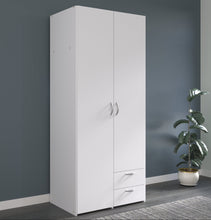 Cargar imagen en el visor de la galería, Coming SOON! Armario DAILY 2 puertas + 2 caj. 80x50x185cms. blanco
