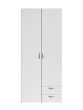 Cargar imagen en el visor de la galería, Coming SOON! Armario DAILY 2 puertas + 2 caj. 80x50x185cms. blanco
