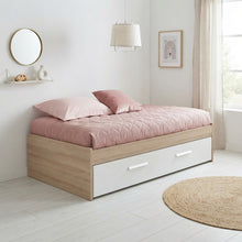 Cargar imagen en el visor de la galería, Cama ECO twin + cama auxiliar color rovere
