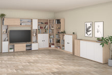 Cargar imagen en el visor de la galería, Coming SOON!! Bufet aparador EWEN 184x40x83cm. oak/blanco
