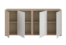 Cargar imagen en el visor de la galería, Coming SOON!! Bufet aparador EWEN 184x40x83cm. oak/blanco
