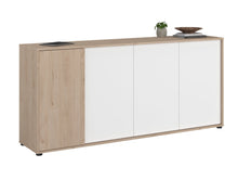 Cargar imagen en el visor de la galería, Coming SOON!! Bufet aparador EWEN 184x40x83cm. oak/blanco
