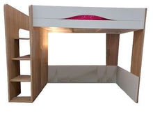 Cargar imagen en el visor de la galería, Highsleeper MAX 1 cama twin ceniza/blanco.
