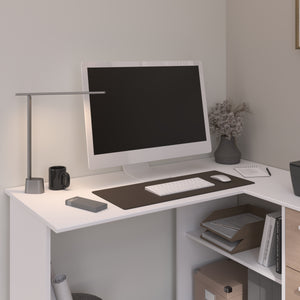 Escritorio INFINITY CORNER 121x111/55cms. oak/blanco