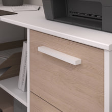 Cargar imagen en el visor de la galería, Escritorio INFINITY CORNER 121x111/55cms. oak/blanco
