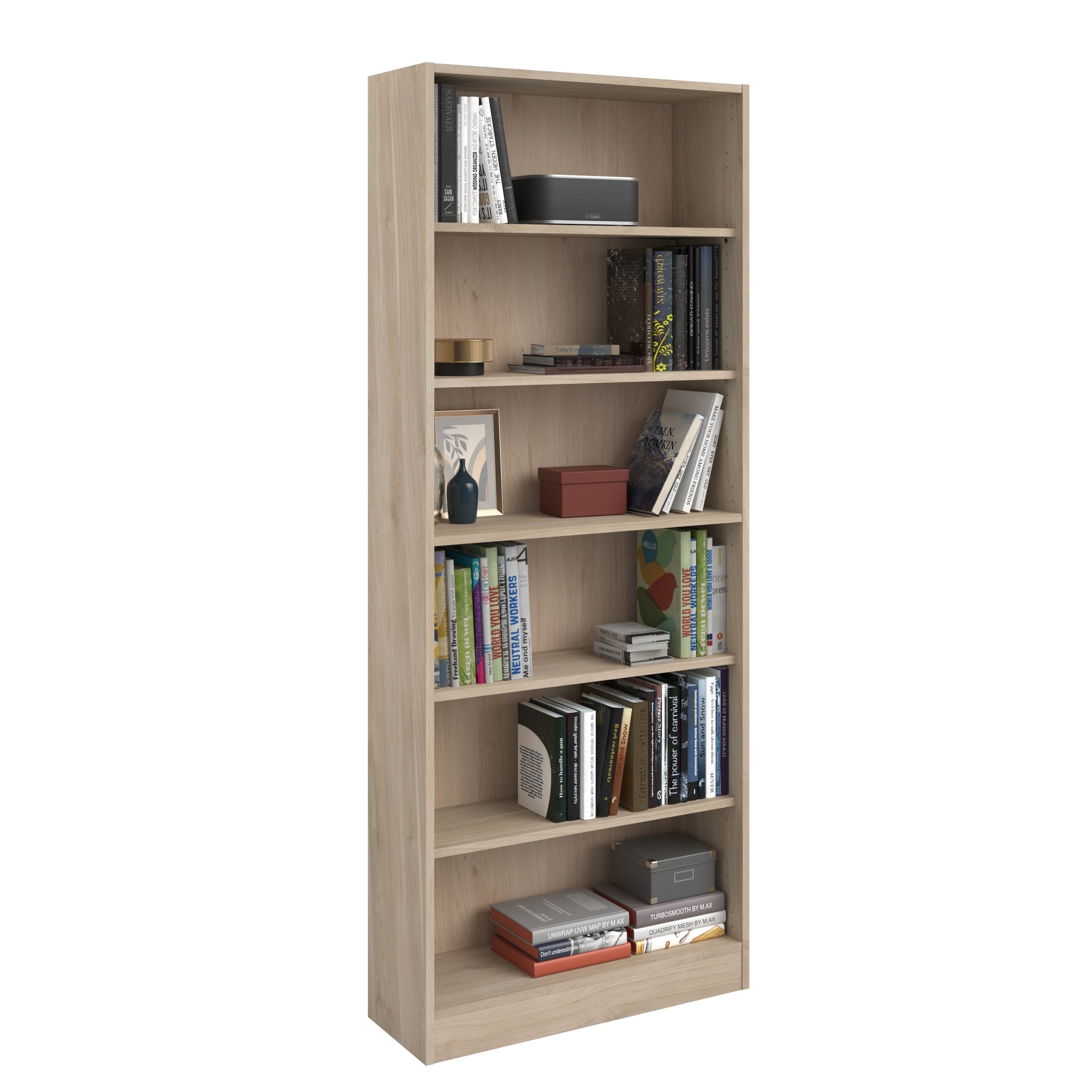 Librero SOPHIA 79x198cms. oak entrepaños