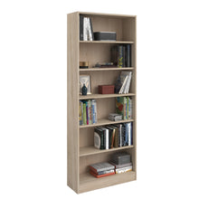 Cargar imagen en el visor de la galería, Librero SOPHIA 79x198cms. oak entrepaños
