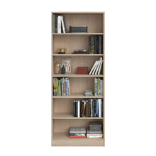 Cargar imagen en el visor de la galería, Librero SOPHIA 79x198cms. oak entrepaños

