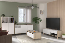 Cargar imagen en el visor de la galería, Coming SOON!! Bufet aparador MORPHOS 150X40X75cm. oak/blanco
