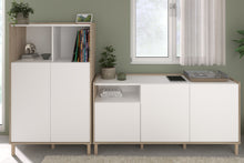 Cargar imagen en el visor de la galería, Coming SOON!! Bufet aparador MORPHOS 150X40X75cm. oak/blanco
