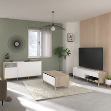 Cargar imagen en el visor de la galería, Coming SOON!! Bufet aparador MORPHOS 150X40X75cm. oak/blanco
