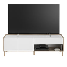 Cargar imagen en el visor de la galería, Coming SOON!! Modulo TV MORPHOS 2 puertas + 1 cajon 150X40X47cm. oak/blanco
