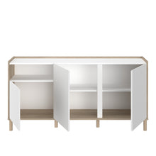 Cargar imagen en el visor de la galería, Coming SOON!! Bufet aparador MORPHOS 150X40X75cm. oak/blanco
