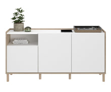 Cargar imagen en el visor de la galería, Coming SOON!! Bufet aparador MORPHOS 150X40X75cm. oak/blanco
