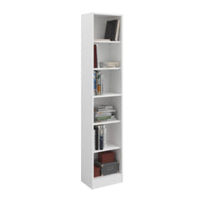 Cargar imagen en el visor de la galería, Librero SOPHIA 41x198cms. blanco entrepaños
