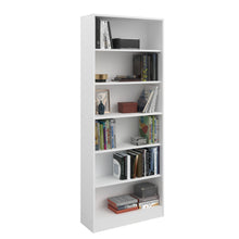 Cargar imagen en el visor de la galería, Librero SOPHIA 79x198cms. blanco entrepaños.
