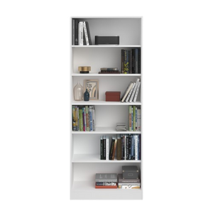 Librero SOPHIA 79x198cms. blanco entrepaños.