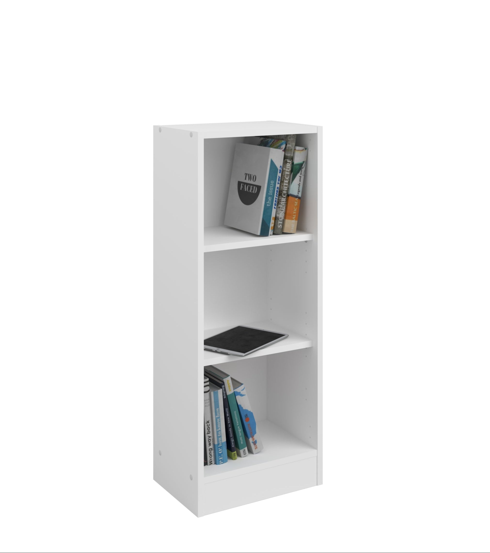 Librero SOPHIA 41x104cms. blanco entrepaños.