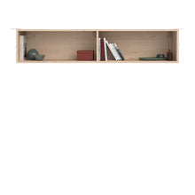Cargar imagen en el visor de la galería, Repisa de pared SOPHIA 2 nichos 158x28x33cm. oak
