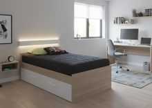 Cargar imagen en el visor de la galería, Cama ECO twin + cama auxiliar color rovere
