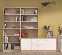 Cargar imagen en el visor de la galería, Coming SOON!! Modulo TV SOPHIA 2 puertas + 2 cajones 158X40X63cm. oak/blanco
