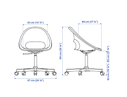 Silla BLYS giratoria amarilla con ruedas.